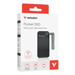 Dysk VERBATIM Pocket 128GB SSD Czarno-szary