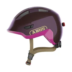 Kask rowerowy dziecięcy ABUS Smiley 3.0 ACE LED royal purple