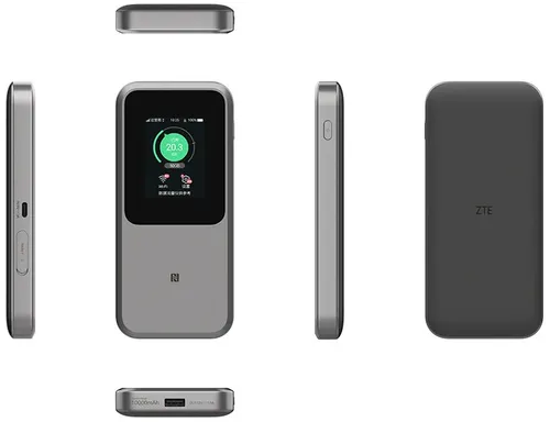 Router ZTE MU5120 5G z funkcją powerbanka 10 000 mAh 2.4 / 5 GHz (DualBand), Gniazdo SIM
