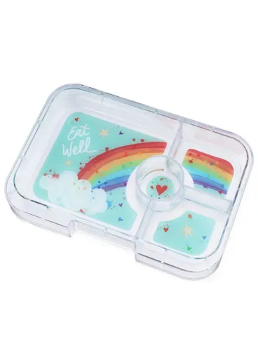Lunchbox pojemnik na śniadanie XL Yumbox Tapas 4 - Seville purple / rainbow