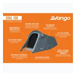 Namiot trekkingowy 1-osobowy Vango Soul 100 deep blue