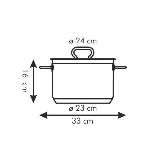 TESCOMA Home Profi wysoki 7 l - garnek ze stali nierdzewnej z pokrywką