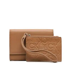 Маленький кошелек Calvin Klein Re-Lock Bifold &amp; Cardholder Sm K60k611092 Brown Sugar GQ4