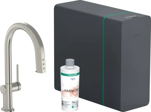 Bateria HANSGROHE Aqittura M91 76836800 z filtrem Stal szlachetna