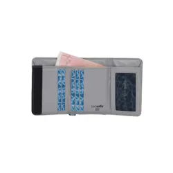 Portfel antykradzieżowy Pacsafe RFIDsafe Trifold Wallet - stone