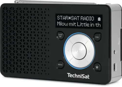 Radioodbiornik TechniSat DigitRadio 1 Radio FM DAB+ Czarno-srebrny