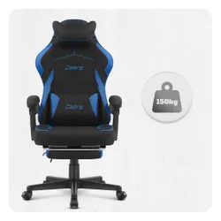 Fotel CABRO C502 Czarno-Niebieski