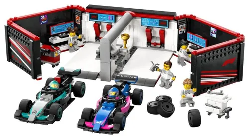 LEGO City 60444 F1 Garaż i bolidy Mercedes-AMG i Alpine