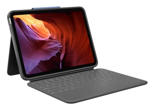 Etui na iPad LOGITECH Rugged Folio Szary Klawiatura
