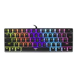 Klawiatura gamingowa White Shark Ashiko Red przewodowa mechaniczna podświetlana czarna