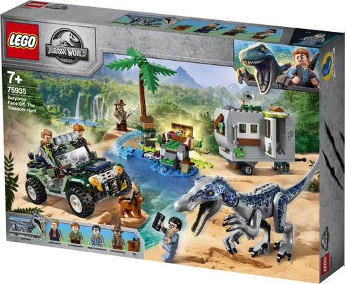 Конструктор Lego Jurassic World столкновение с бариониксом: охота за сокровищами (75935)