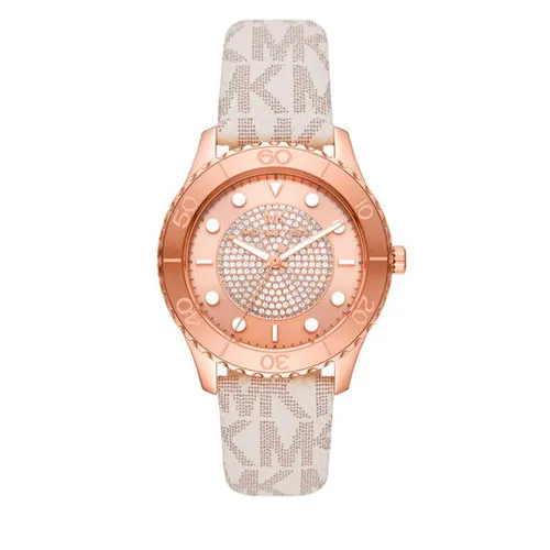 Michael Kors Runway Mk6980 White / Rose Gold Saati