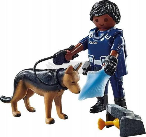 PLAYMOBIL 71162 POLICJANT Z PSEM TROPIĄCYM