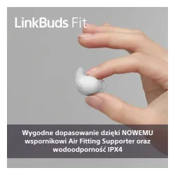 Słuchawki bezprzewodowe Sony LinkBuds Fit WF-LS910NG Dokanałowe Bluetooth 5.3 Zielony