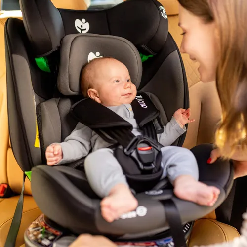 Fotelik samochodowy TULANO Loom 35 40-150 cm (0-36 kg) Czarno-szary