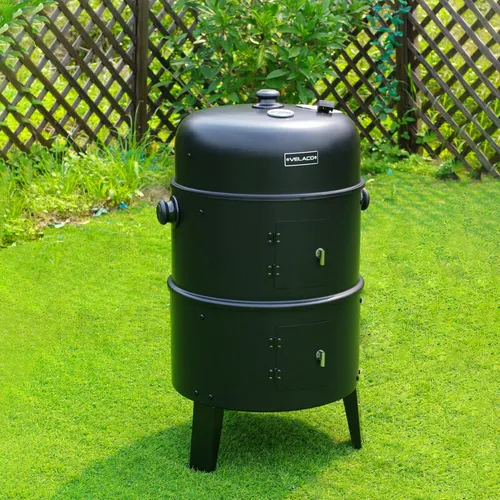 Grill węglowy VELACO VL12-BLACK Czarny