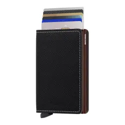 Slimwallet Secrid Saffiano-brown Küçük RFID Cüzdanı