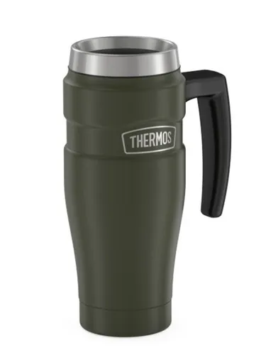 Podróżny kubek z uchwytem 470 ml Thermos Stainless King™ - army green