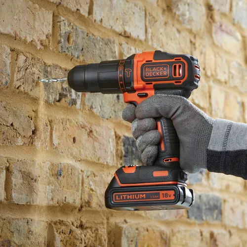 Black &amp; Decker Akülü Matkap BDCHD18K 18 in 1x1.5 Ah Akülü Matkap