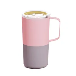 Kubek termiczny ceramiczny Asobu Tower - pastel peach