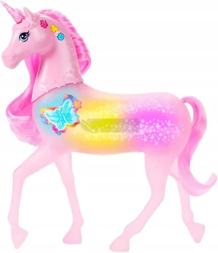 BARBIE MAGICZNY JEDNOROŻEC interaktywny ze światłem, dźwiękiem JCP78