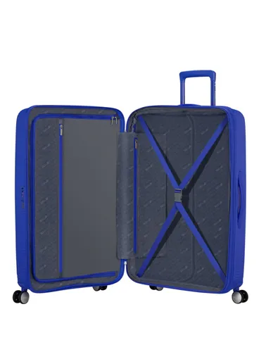 Большой чемодан Exp American Tourister Soundbox-cobalt blue