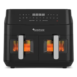 Air Fryer Frytkownica beztłuszczowa TURBOTRONIC TT-DAF6W Czarny 9l z podwójnym koszem