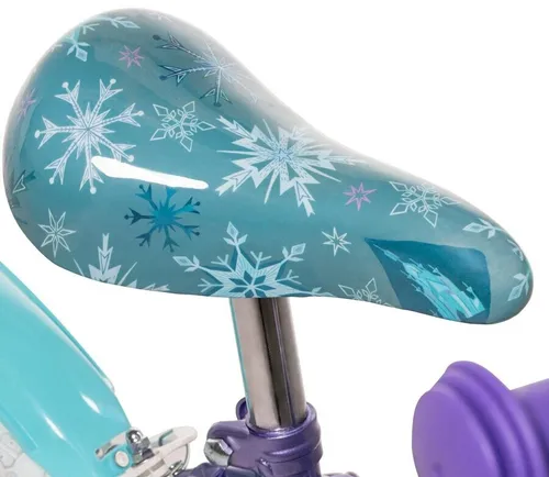 Rower dziecięcy HUFFY Disney Kraina Lodu 12 cali dla dziewczynki Fioletowo-niebieski