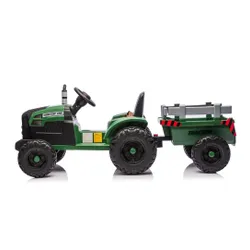 Traktor Na Akumulator Dla Dziecka Ch9959B 24V 2X120W Przyczepa LED Eva Pilot