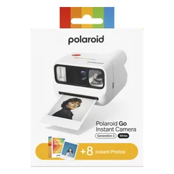 Aparat natychmiastowy POLAROID Go Gen 3 Biały + kolorowe wkłady (8 szt.)