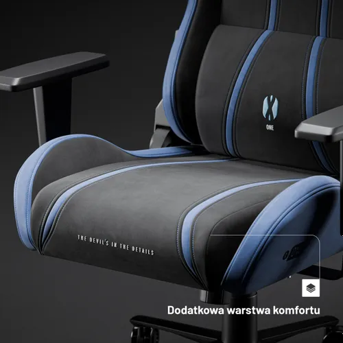 Fotel DIABLO CHAIRS X-One 2.0 Normal Size Czarno-niebieski