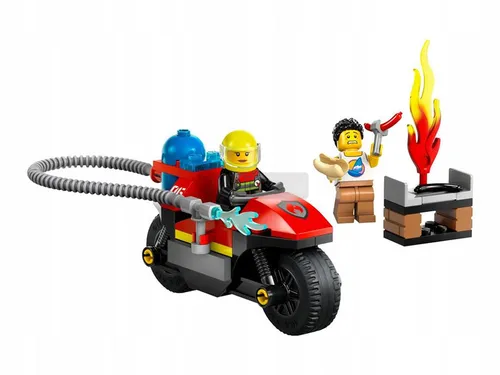 LEGO CITY 60410 STRAŻACKI MOTOCYKL RATUNKOWY zestaw klocków dla dzieci +4