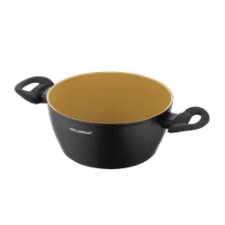 Garnek aluminiowy nieprzywierający z pokrywką FLORINA AMVEGAN 2,1 l