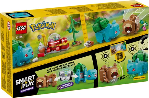 LEGO 72155 Pokémon SMART Play Bulbasaur i Bidoof z krzewem jagody