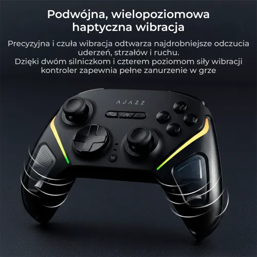 Pad Ajazz GP100 do Nintendo Switch, PC Android, iOS Bezprzewodowy Czarny