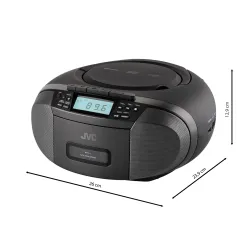 Radiomagnetofon JVC Boombox RC-E444B Bluetooth Czarny