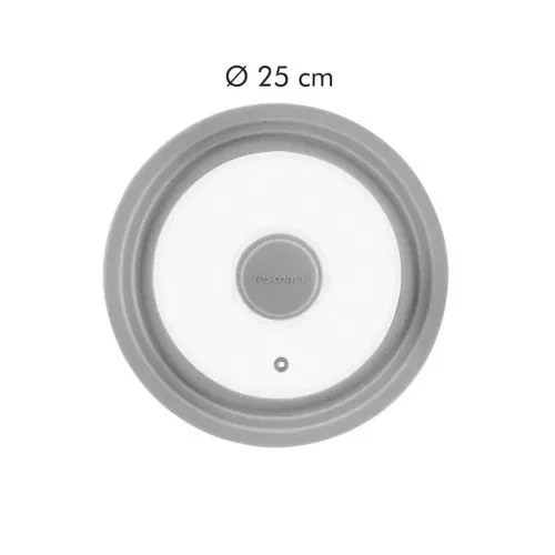 TESCOMA Unicover Ring 20/22/24 cm – pokrywka uniwersalna szklana