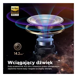 Słuchawki bezprzewodowe Soundpeats Air3 Deluxe HS Douszne Bluetooth 5.2 Czarny