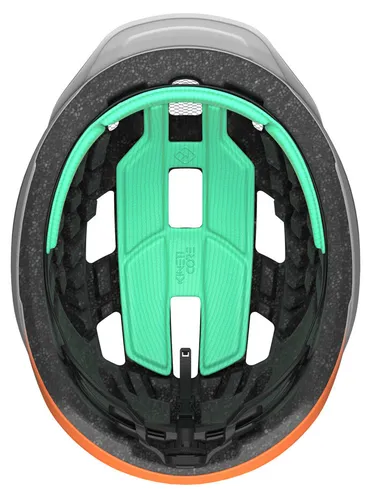 Kask rowerowy LAZER Cerro KinetiCore Biało-pomarańczowy MTB (rozmiar S)