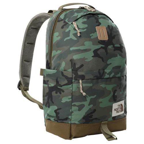 Рюкзак для школы и поездки The North Face Daypack-thyme brushwood camo print / military olive / kelp tan