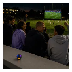 Głośnik Bluetooth Musicmate MM-SB40-N FootballWave LED 5W Niebieski