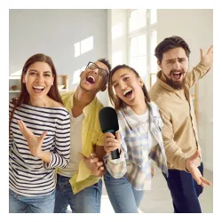 Mikrofon z głośnikiem Bluetooth Forever BMS-500 5W Czarny