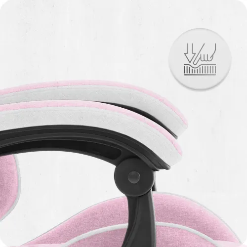 Fotel CABRO C500 Różowo-Biały