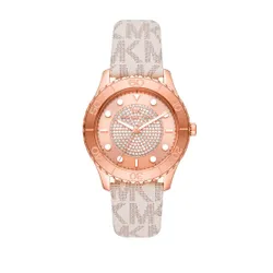 Michael Kors Runway Mk6980 White / Rose Gold Saati