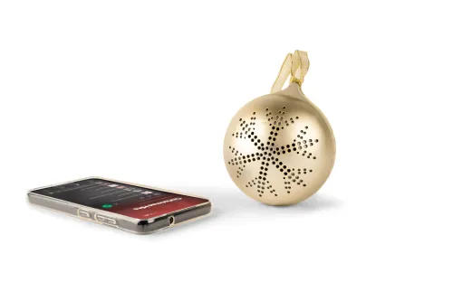 Głośnik Bluetooth BigBen XMASBALLGOLD Świecąca bombka świąteczna Złota