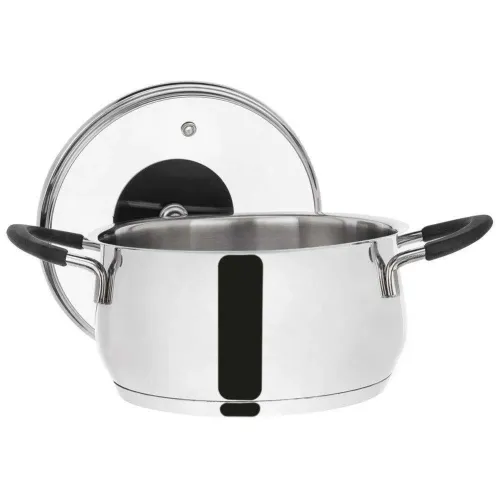 Garnek ze stali nierdzewnej z pokrywką DALIE STEEL 1,8 l