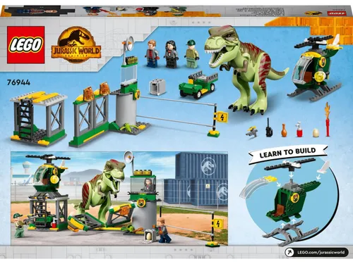 LEGO Jurassic World 76944 tyrannosaurus'un kaçışı