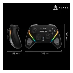 Pad Ajazz GP100 do Nintendo Switch, PC Android, iOS Bezprzewodowy Czarny