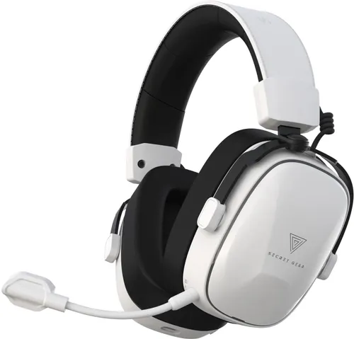 Słuchawki SECRET GEAR SX2 Bezprzewodowe, Nauszne, Dźwięk przestrzenny Biało-czarny