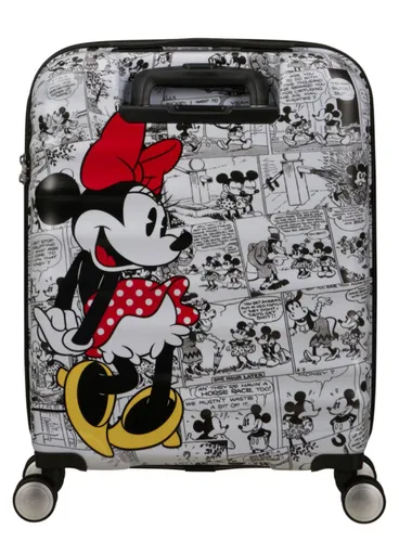 Walizka kabinowa American Tourister Wavebreaker Disney - Minnie comics white